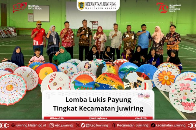 Lomba Lukis Payung di Kecamatan Juwiring