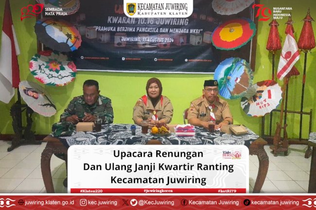 Upacara Renungan Dan Ulang Janji Kwartir Ranting Kecamatan Juwiring
