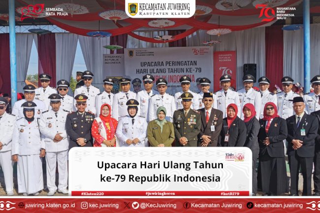 Upacara Hari Ulang Tahun ke-79 Republik Indonesia.