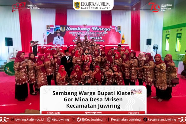 Sambang Warga Bupati Klaten di Gor Mina Desa Mrisen