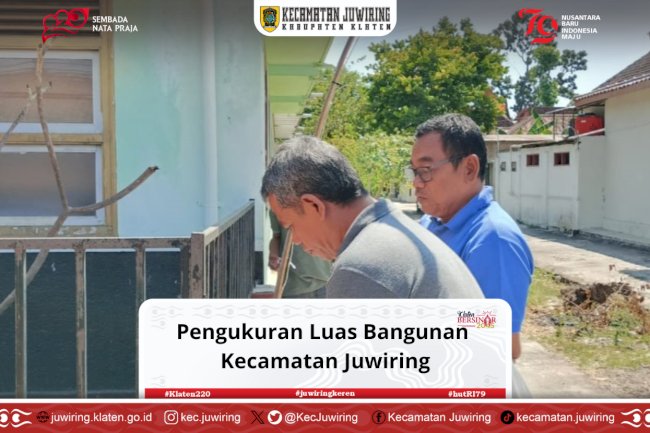 Pengukuran Luas Bangunan Kecamatan Juwiring