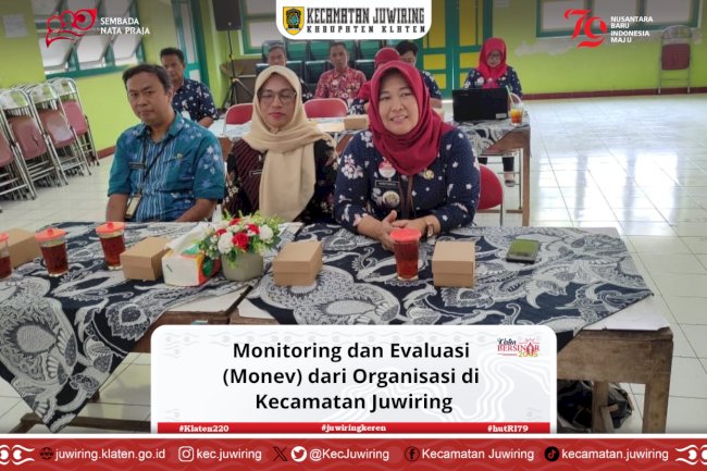 Monitoring dan Evaluasi  (Monev) dari Organisasi di  Kecamatan Juwiring