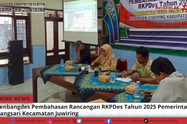 Musrenbangdes Pembahasan Rancangan RKPDES Tahun 2025 Desa Gondangsari