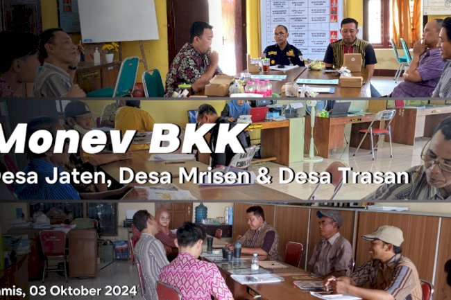 Monev BKK Desa Jaten, Desa Mrisen dan Desa Trasan