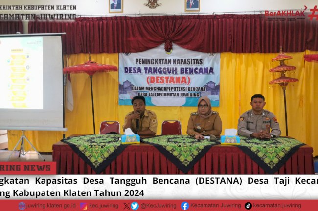 Peningkatan Kapasitas DESTANA Desa Taji Kecamatan Juwiring Kabupaten Klaten Tahun 2024