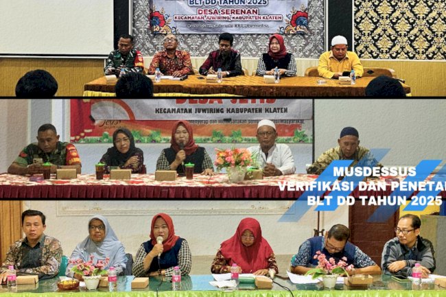 Musdessus Verifikasi dan Penetapan BLT DD Tahun 2025 Desa Serenan, Desa Jetis dan Desa Jaten