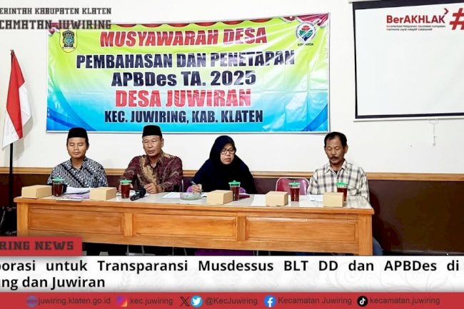 Kolaborasi untuk Transparansi Musdessus BLT DD dan APBDes di Desa Tanjung dan Desa Juwiran