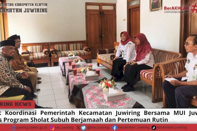 Rapat koordinasi bersama Majelis Ulama Indonesia (MUI) Juwiring