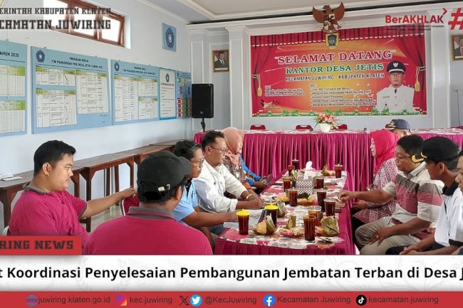 Rapat Koordinasi Penyelesaian Pembangunan Jembatan Terban di Desa Jetis