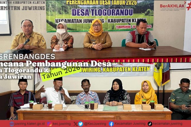 Musrenbangdes Rencana Pembangunan Desa Tlogorandu & Desa Juwiran Tahun 2026