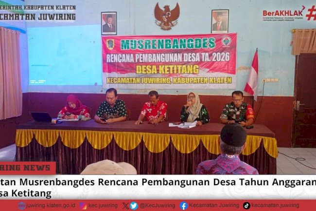Musrenbangdes Rencana Pembangunan Desa Ketitang Tahun 2026