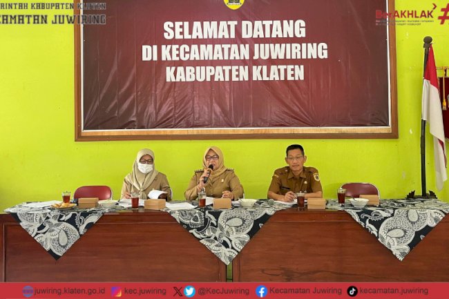 Rapat Persiapan Silaturahmi Bupati Klaten dalam Rangka Purna Bhakti Tahun 2025 di Kecamatan Juwiring