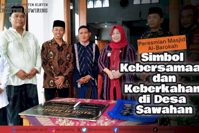 Peresmian Masjid Al-Barokah di Desa Sawahan