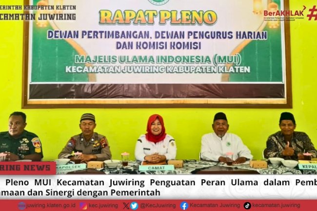 Rapat Pleno Dewan Pertimbangan, Dewan Pengurus Harian, dan Komisi-Komisi MUI