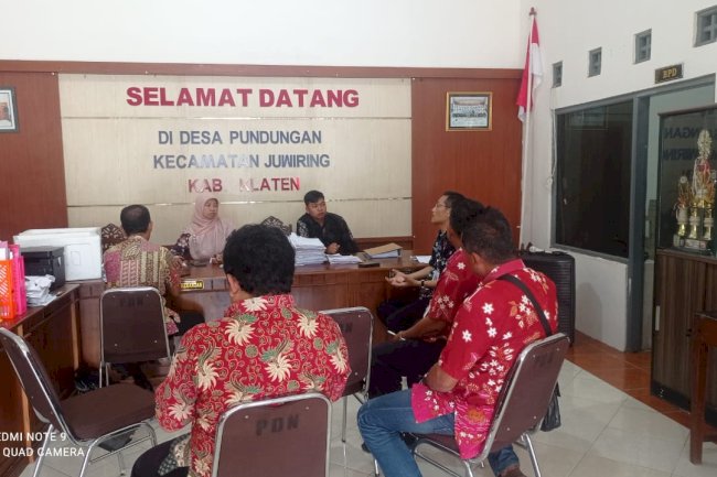 Evaluasi Pengelolaan Dana Desa dari TIM Monev Kecamatan Juwiring di Desa Pundungan