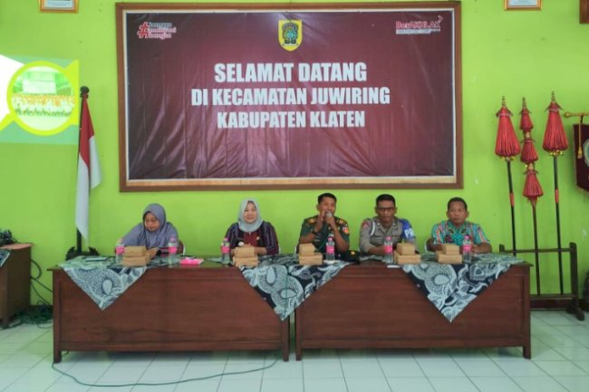 Rapat Lintas Sektoral Kecamatan Juwiring Bahas Ketahanan Pangan dan Kesehatan