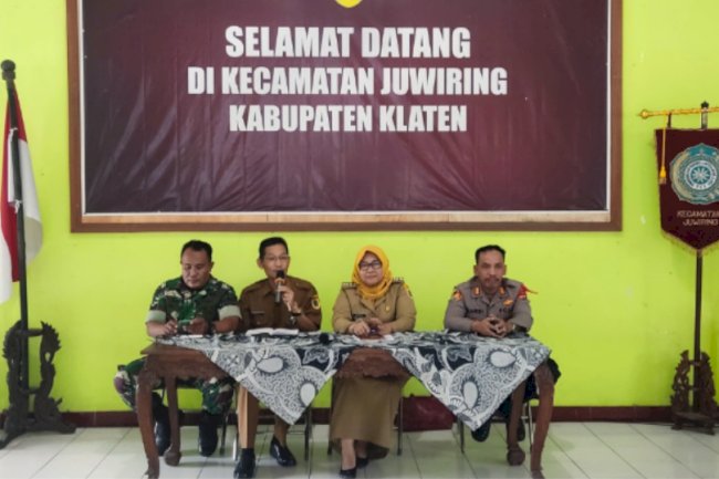 Rakor Pendirian Posko Arus Mudik Lebaran Kecamatan Juwiring 2025