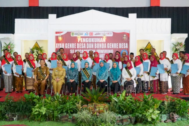 Pengukuhan Ayah Genre, Bunda Genre, dan Bunda PAUD Desa se-Kecamatan Juwiring Tahun 2025