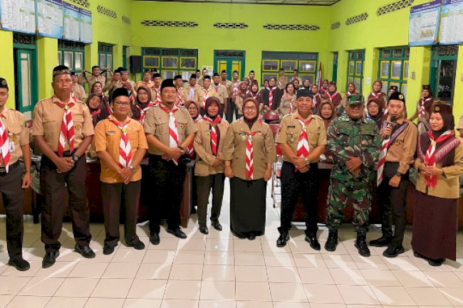 Camat dan Forkompicam Juwiring menghadiri Malam Renungan & Ulang Janji Hari Pramuka ke-64
