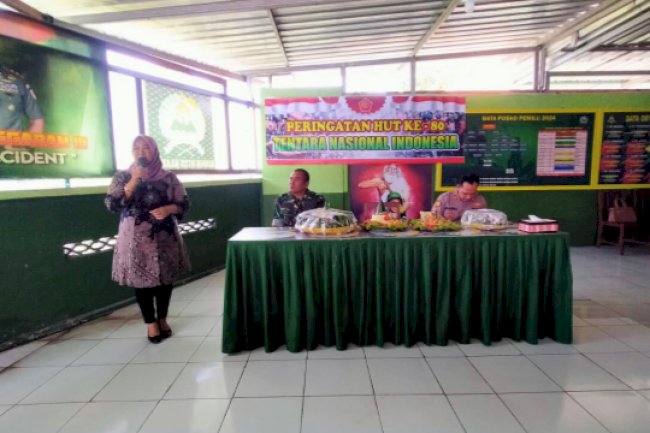 Camat & Forkopimcam Juwiring Hadiri Peringatan HUT TNI ke-80 di Koramil 21 Juwiring