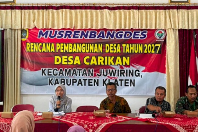 Kecamatan Juwiring Hadiri Musrenbang Tingkat Desa di Desa Carikan, Taji dan Bulurejo