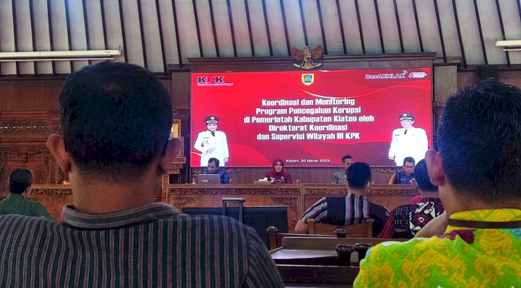 Cegah Korupsi, Pemkab Klaten Gelar Koordinasi Pencegahan Korupsi Bersama KPK