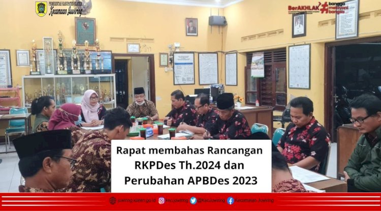 Rapat Rancangan RKPDes Tahun 2024 dan Perubahan APBDesa 2023