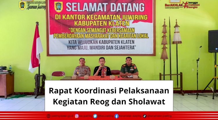 Rapat Koordinasi Pelaksanaan Kegiatan Reog dan Sholawat