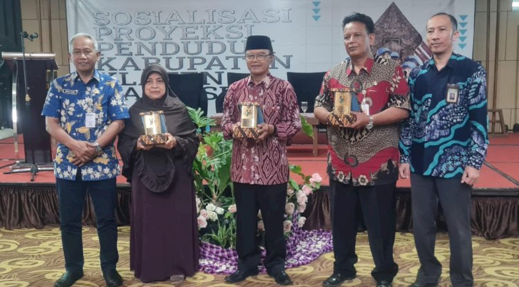 Award Responden Terbaik  Giat Sosialisasi Penduduk Kab.Klaten Hasil SP 2020.