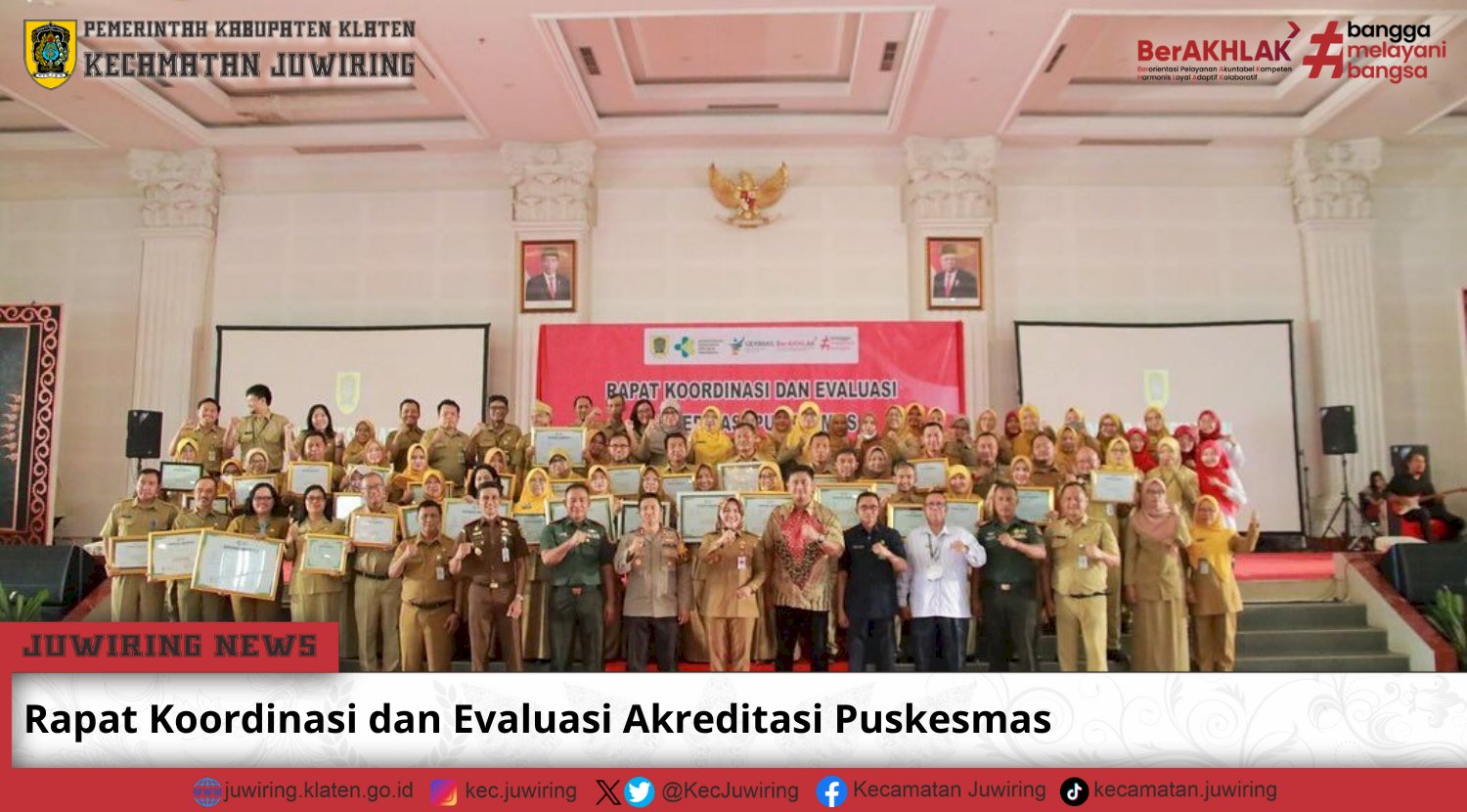 Rapat Koorinasi dan Evaluasi Akreditasi Puskesmas Kabupaten Klaten