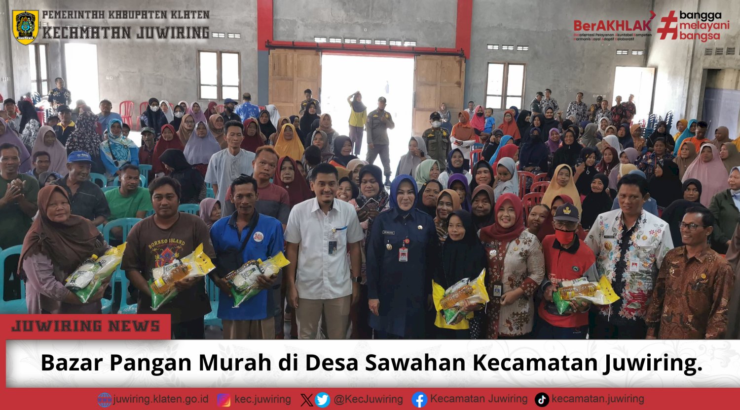 Bazar Pangan Murah di Desa Sawahan Kecamatan Juwiring