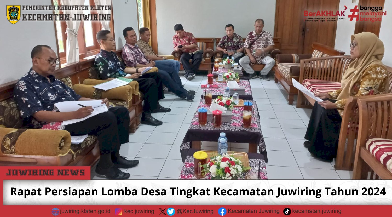 Rapat Persiapan Lomba Desa Tingkat Kecamatan Juwiring Tahun 2024