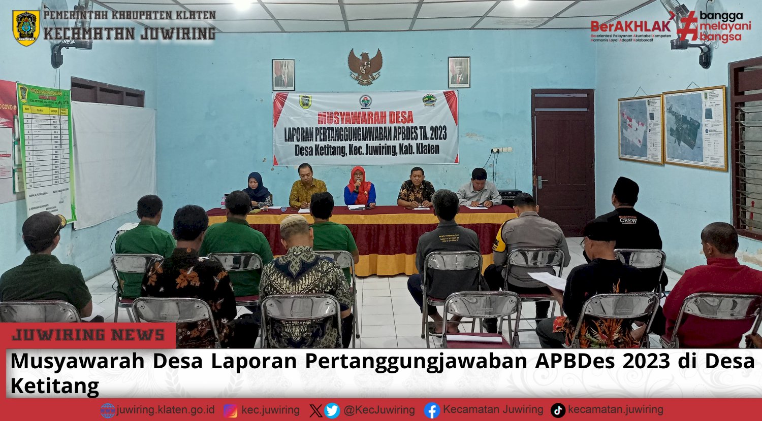 Musyawarah Desa Laporan Pertanggungjawaban APBDes 2023 Desa Ketitang