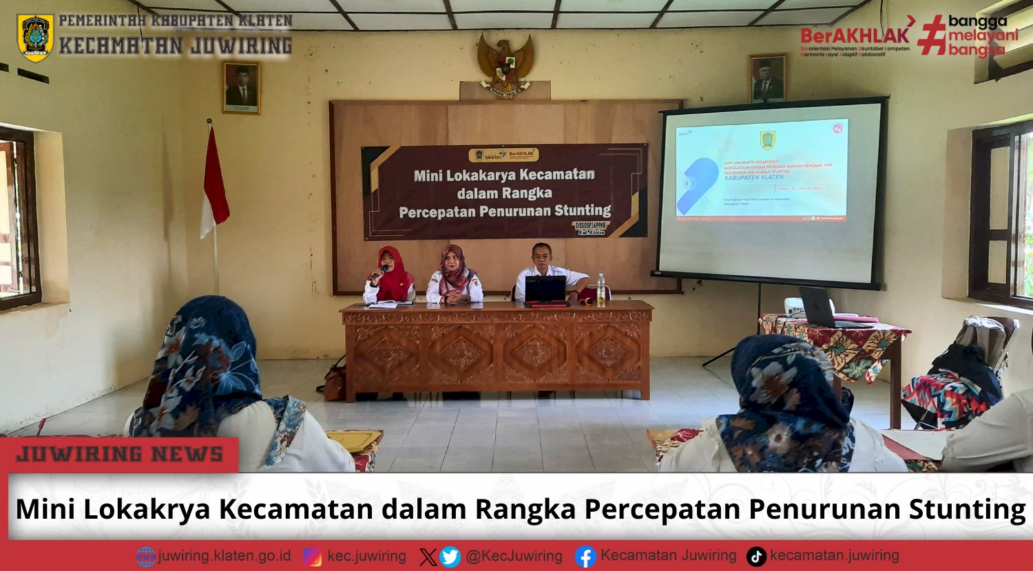 Mini Lokakrya Kecamatan dalam Rangka Percepatan Penurunan Stunting