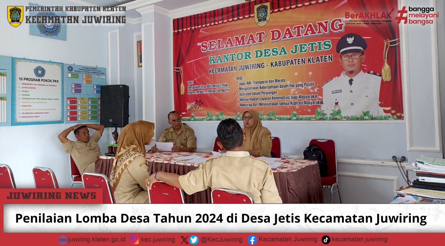 Penilaian Lomba Desa Tahun 2024 di Desa Jetis