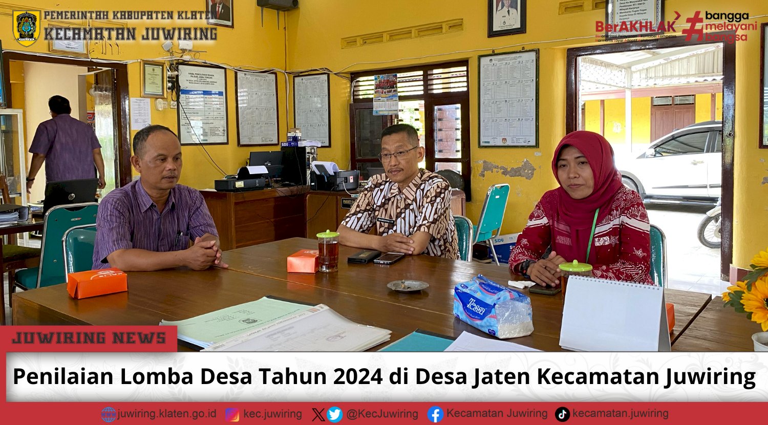 Penilaian Lomba Desa Tahun 2024 di Desa Jaten