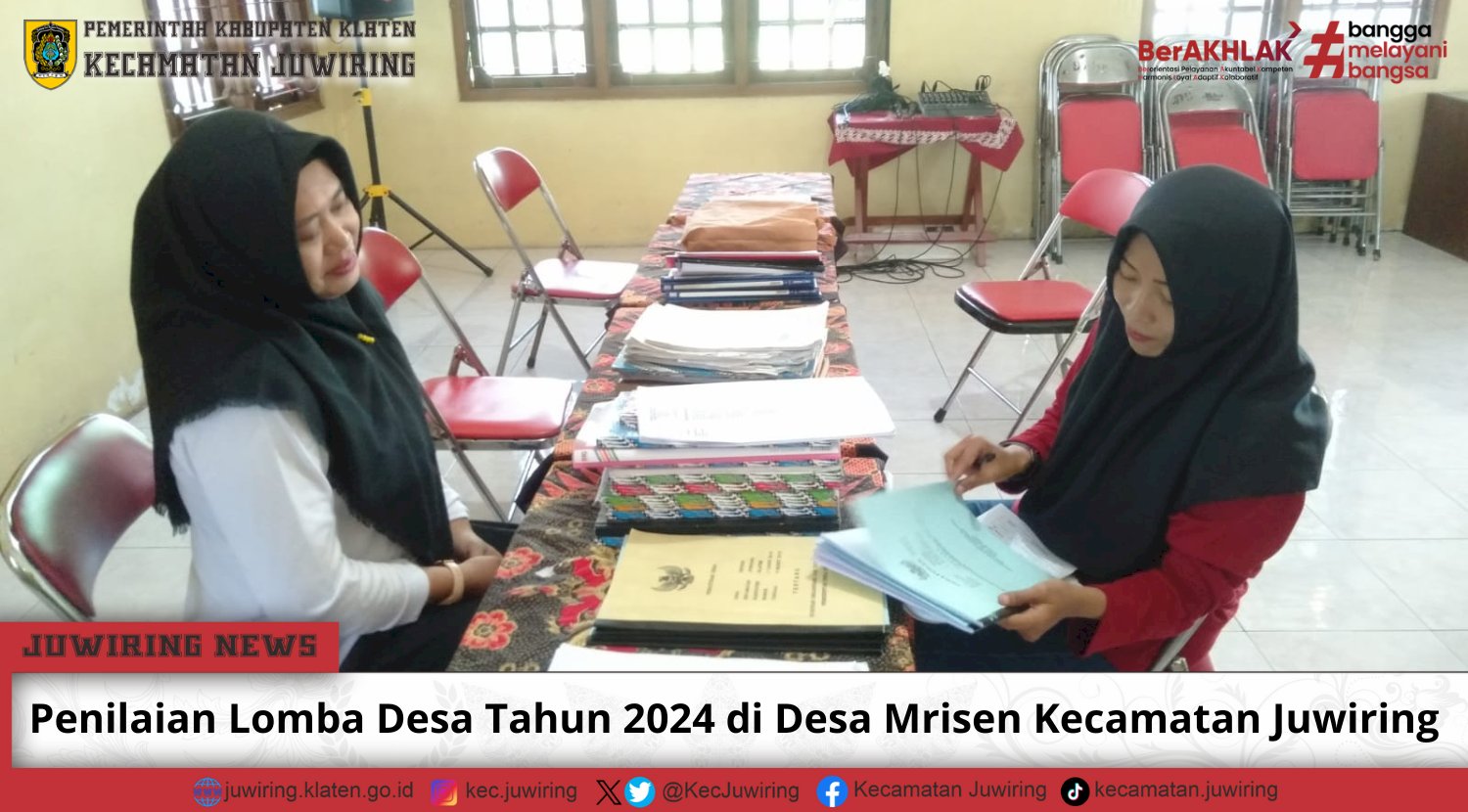 Penilaian Lomba Desa Tahun 2024 di Desa Mrisen