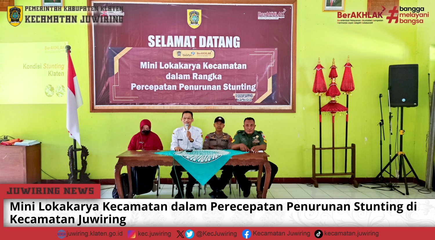 Mini Lokakarya Kecamatan dalam Percepatan Penurunan Stunting di Kecamatan Juwiring