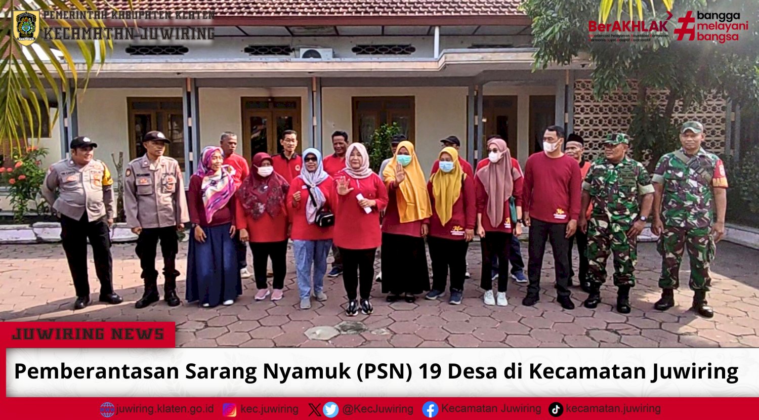 Pemberantasan Sarang Nyamuk (PSN) 19 Desa di Kecamatan Juwiring.