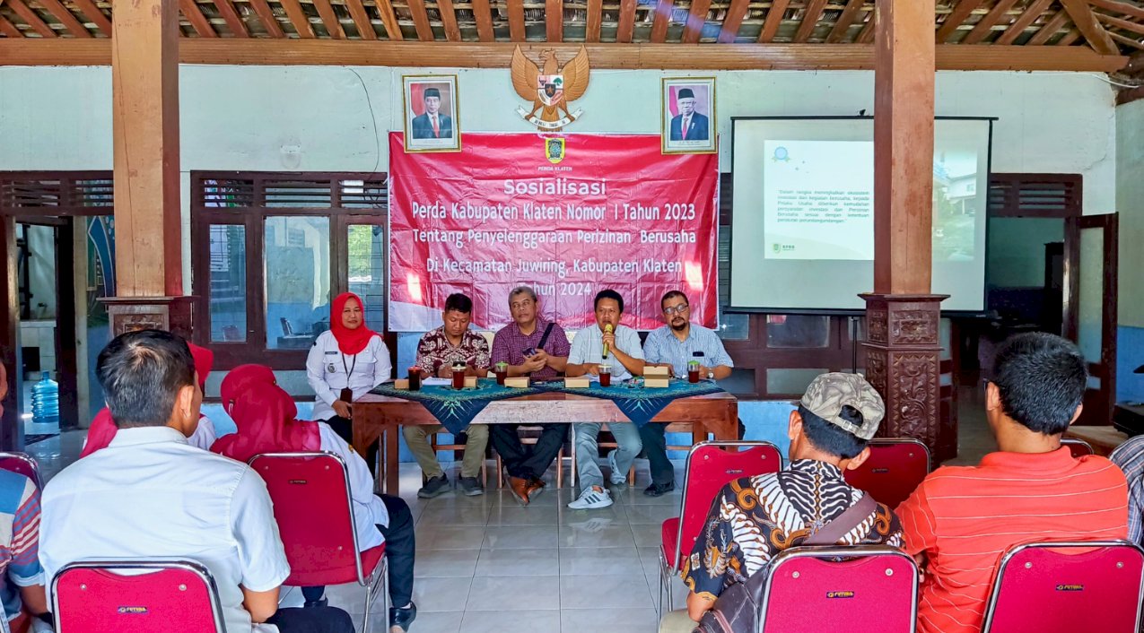 Sosialisasi Perda Kabupaten Klaten Nomot I Tahun 2023 Tentang Penyelenggaraan Perizinan Berusaha di Desa Gondangsari Kecamatan Juwiring