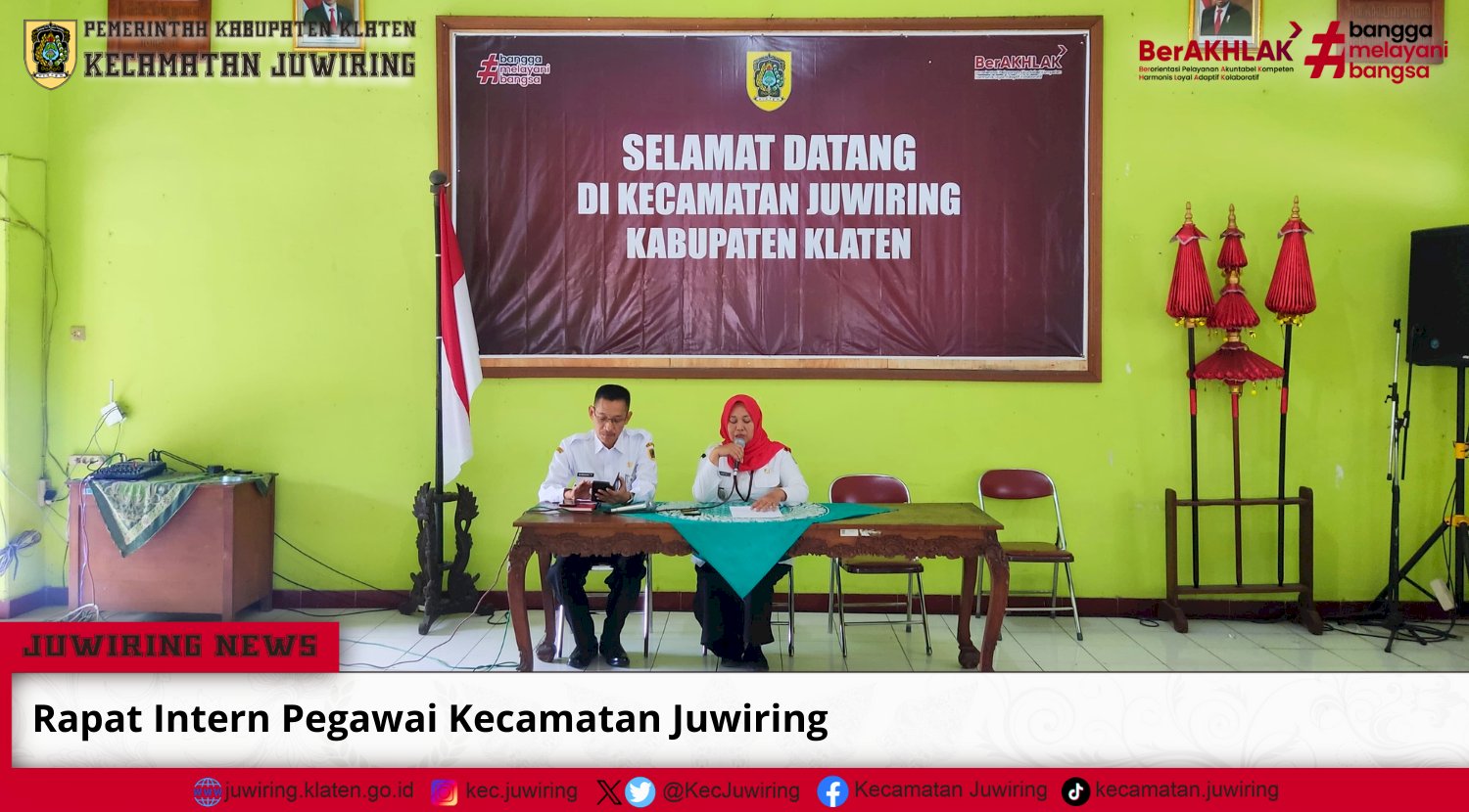 Rapat Intern Pegawai Kecamatan Juwiring
