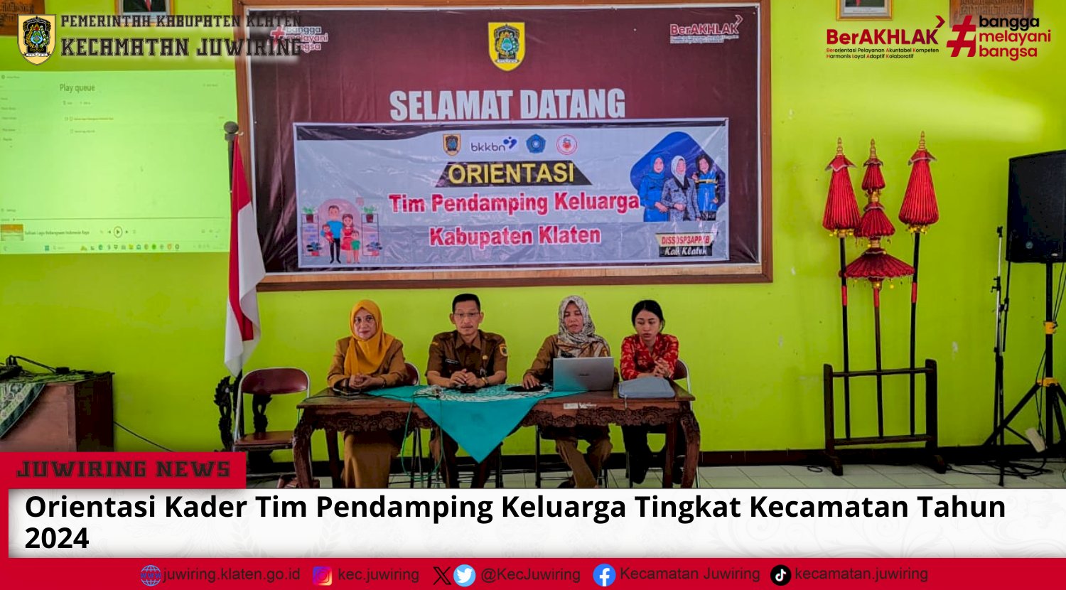 Orientasi Kader Tim Pendamping Keluarga Tingkat Kecamatan Tahun 2024