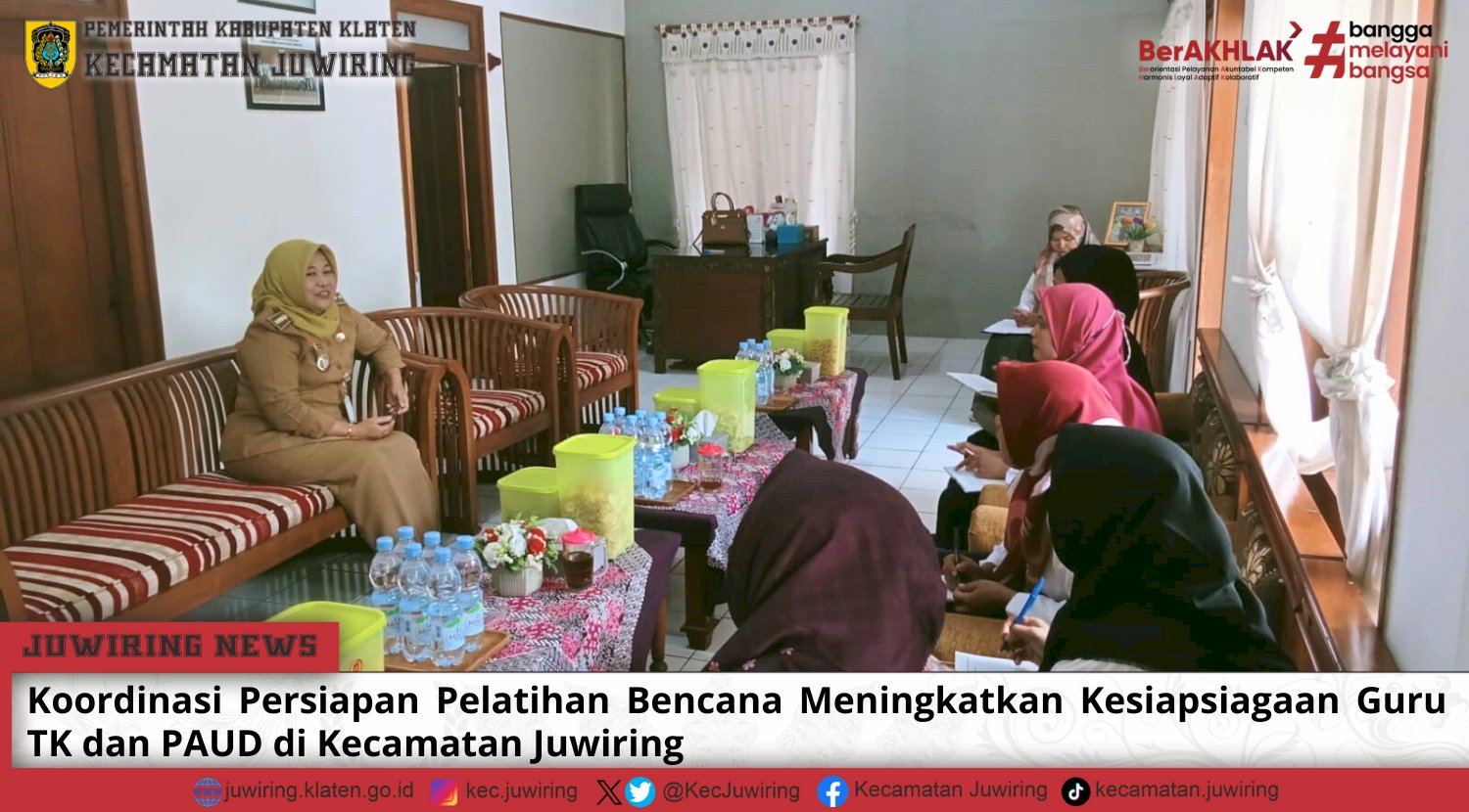 Koordinasi Persiapan Pelatihan Bencana: Meningkatkan Kesiapsiagaan Guru TK dan PAUD di Kecamatan Juwiring
