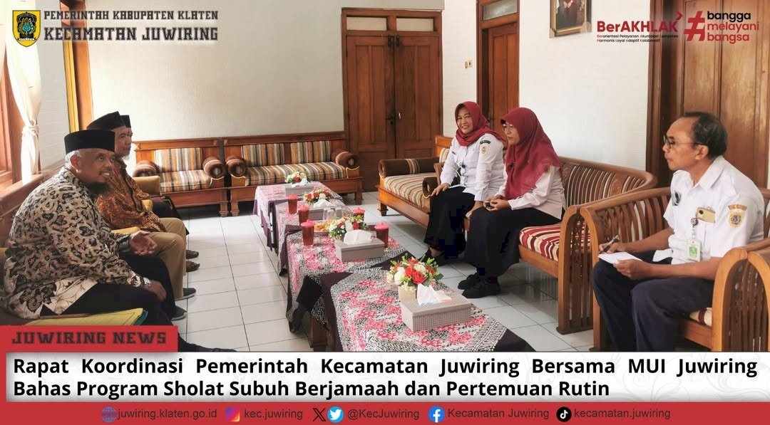 Rapat koordinasi bersama Majelis Ulama Indonesia (MUI) Juwiring