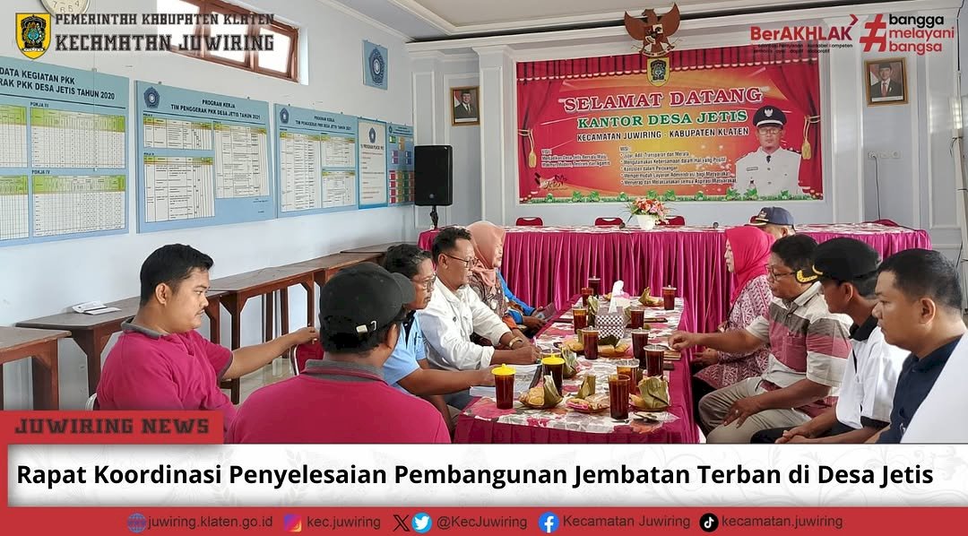 Rapat Koordinasi Penyelesaian Pembangunan Jembatan Terban di Desa Jetis