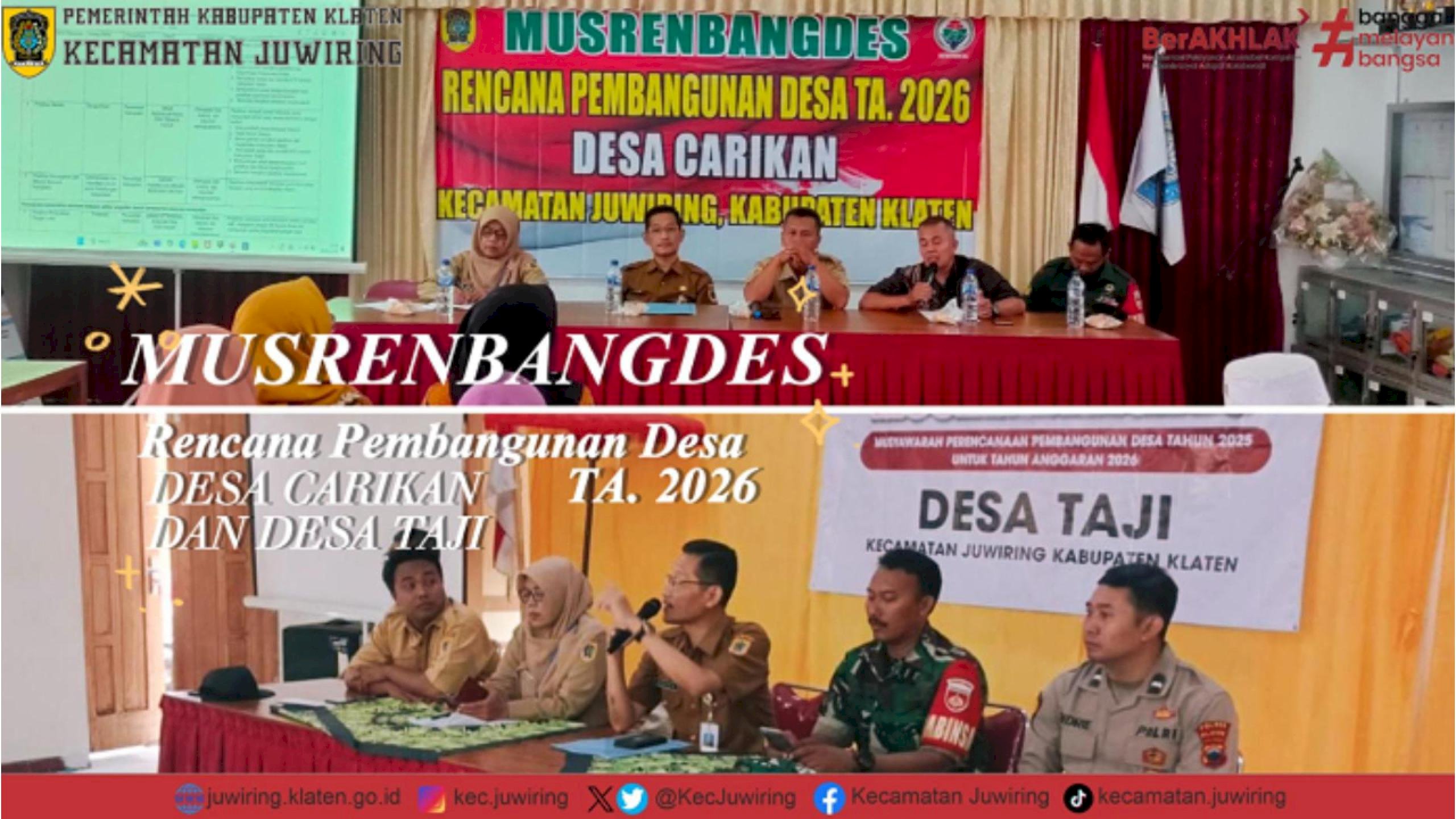 Musrenbangdes Rencana Pembangunan Desa Carikan & Desa Taji Tahun 2026