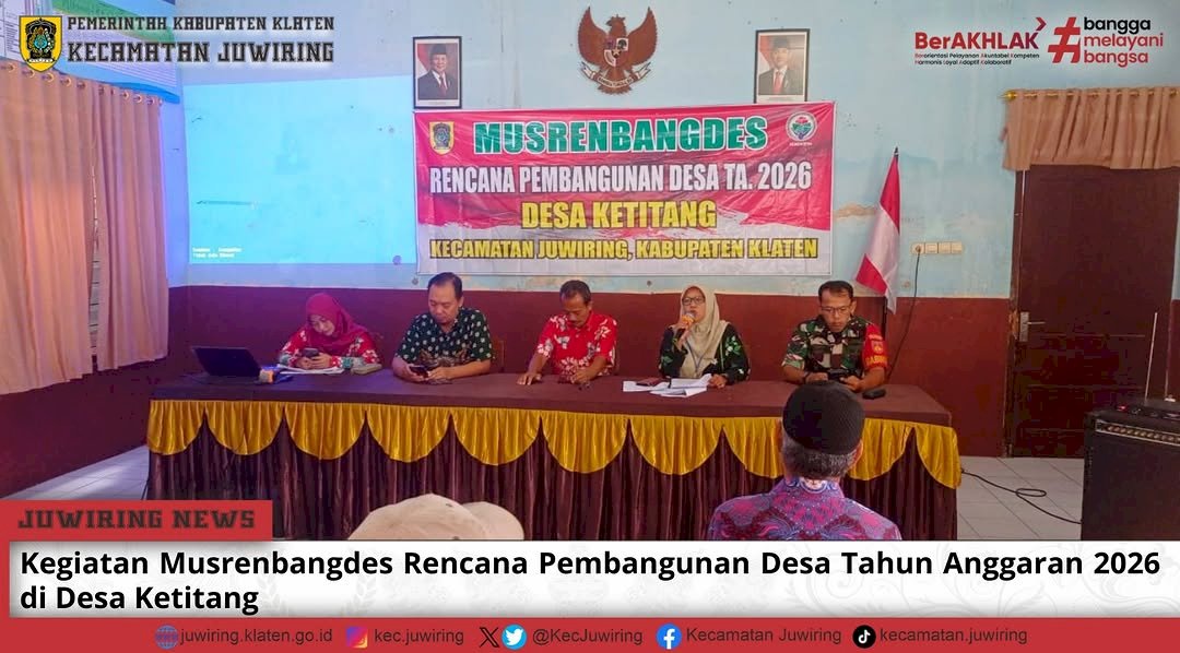 Musrenbangdes Rencana Pembangunan Desa Ketitang Tahun 2026