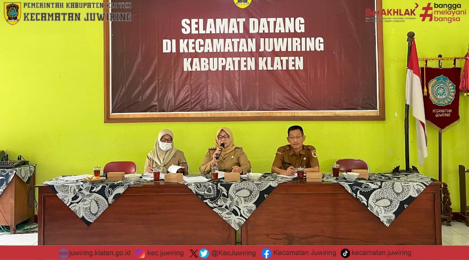 Rapat Persiapan Silaturahmi Bupati Klaten dalam Rangka Purna Bhakti Tahun 2025 di Kecamatan Juwiring