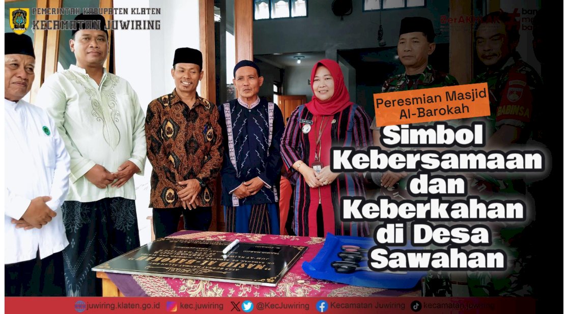 Peresmian Masjid Al-Barokah di Desa Sawahan