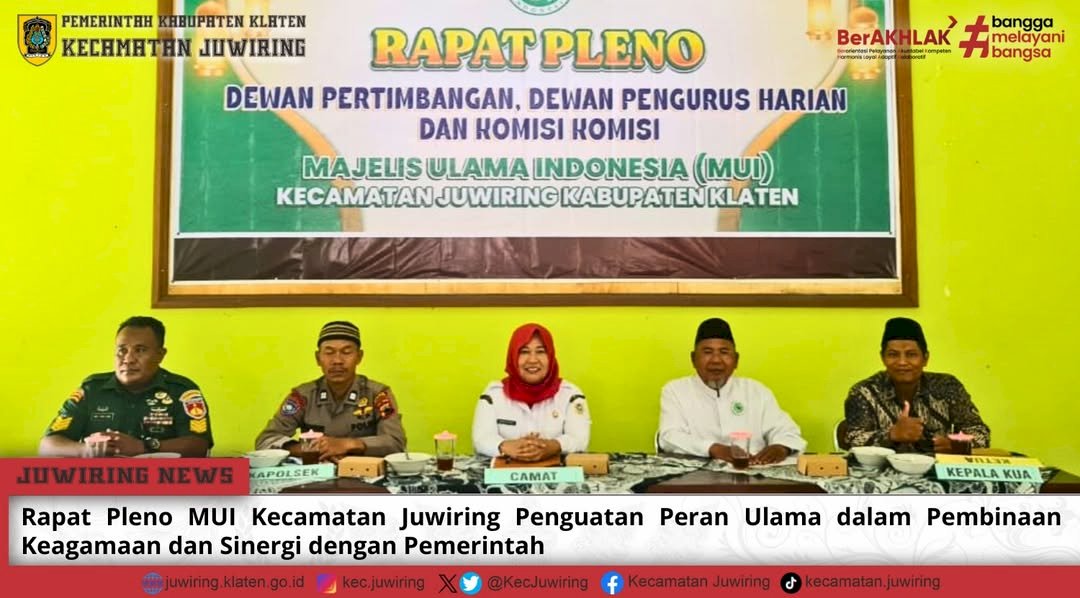 Rapat Pleno Dewan Pertimbangan, Dewan Pengurus Harian, dan Komisi-Komisi MUI